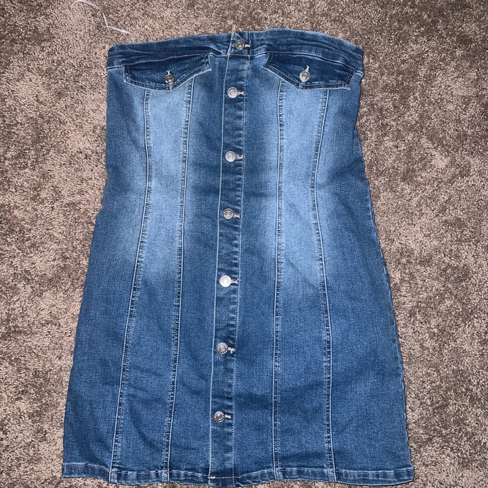 Demin short dress